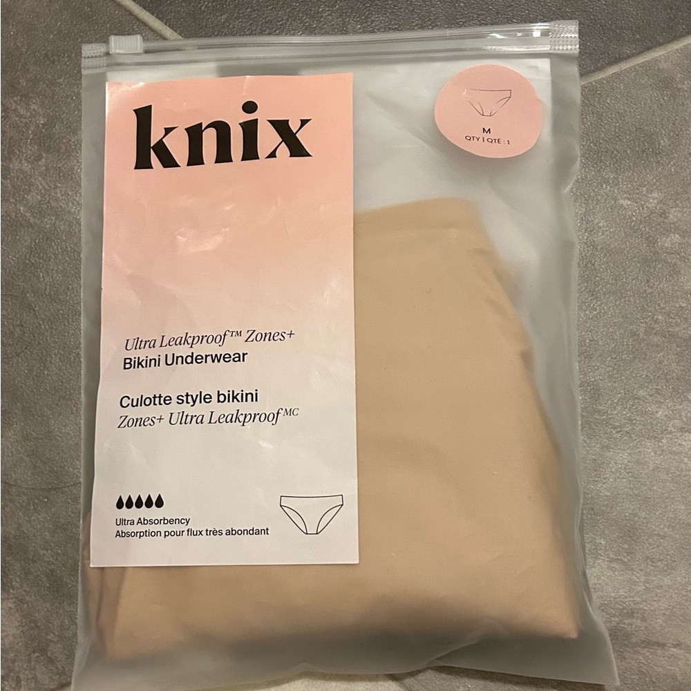 Knix Leakproof Bikini Underwear in Beige